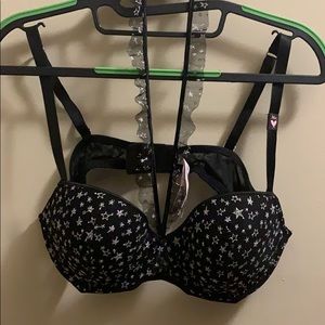 **NWT** VS 36C DREAM ANGEL BRA MESH STARS